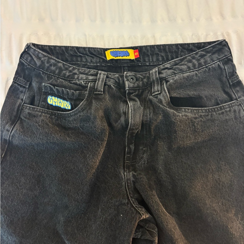 Empyre Men's Dark Gray Relaxed Jeans